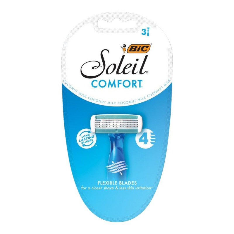 BIC Soleil Comfort Women's Disposable Razors - Assorted Tropical Blue ...