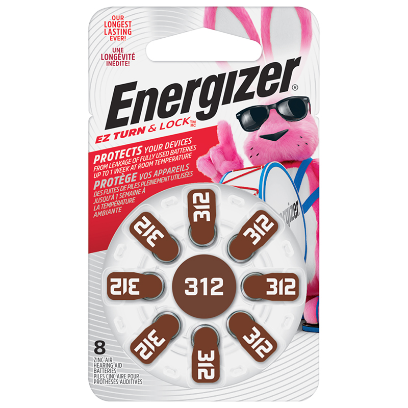 ENERGIZER H/AID LOCK/TURN PK AZ312DP-8