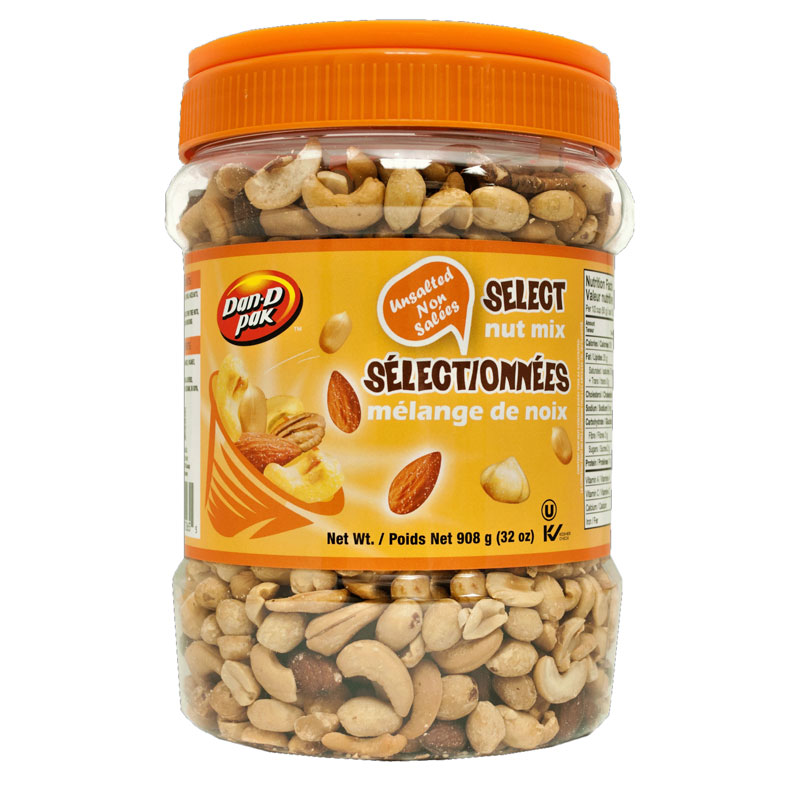 DAN-D-PAK NUT MIX UNSALTED 908G