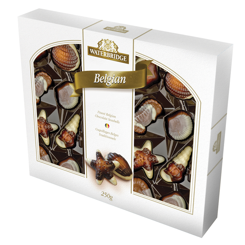 Waterbridge Belgian Chocolate Sea Shells - 250g