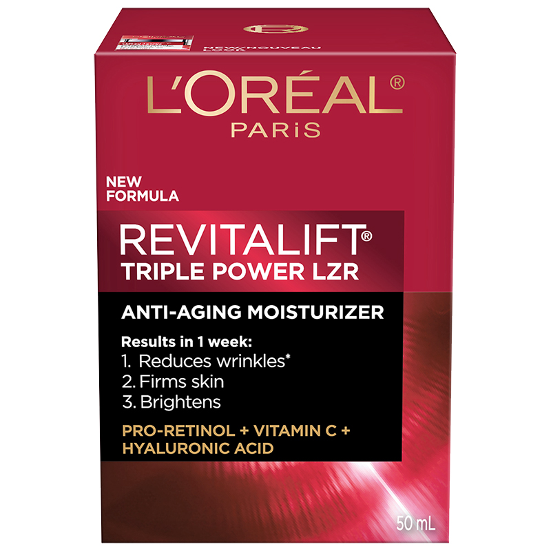 L'Oreal Revitalift Triple Power LZR Anti-Aging Moisturizer with Retinol and Hyaluronic Acid - 50ml