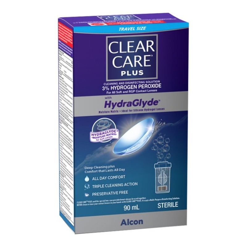 Alcon Clear Care Plus Contact Lens Disinfecting Solution - 90 ml
