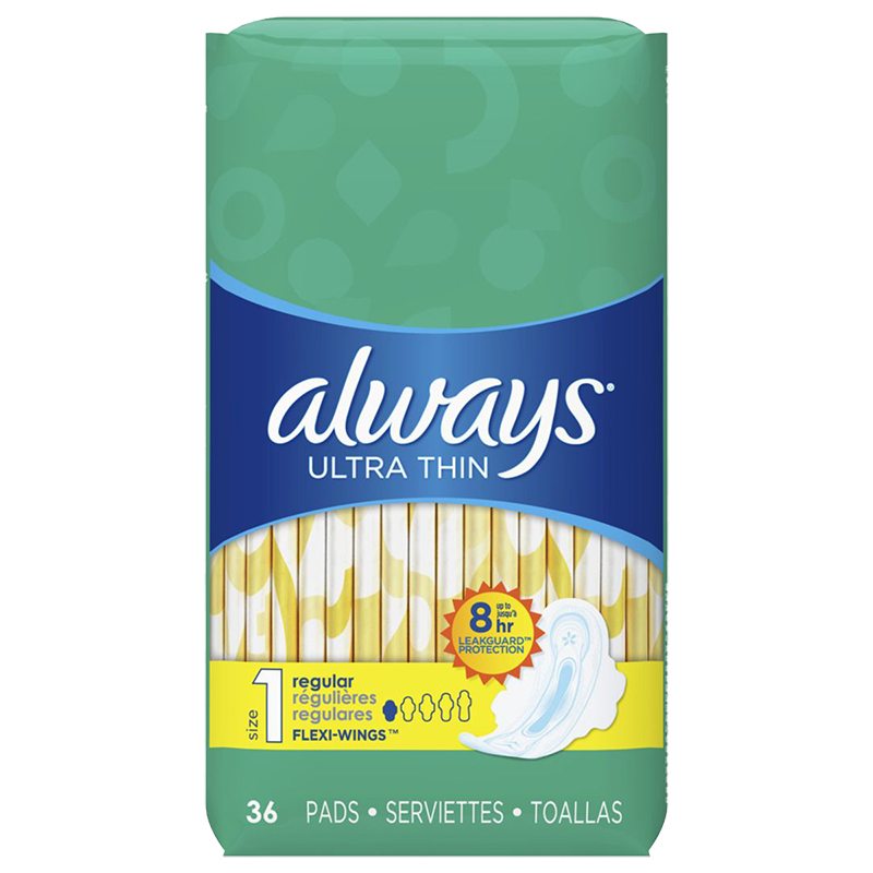 Always Ultra Thin Pads Regular - Size 1 - 36s