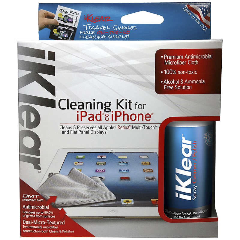 iKlear Travel Cleaning Kit For iPhone & iPad - 2 oz. - IK-IPAD