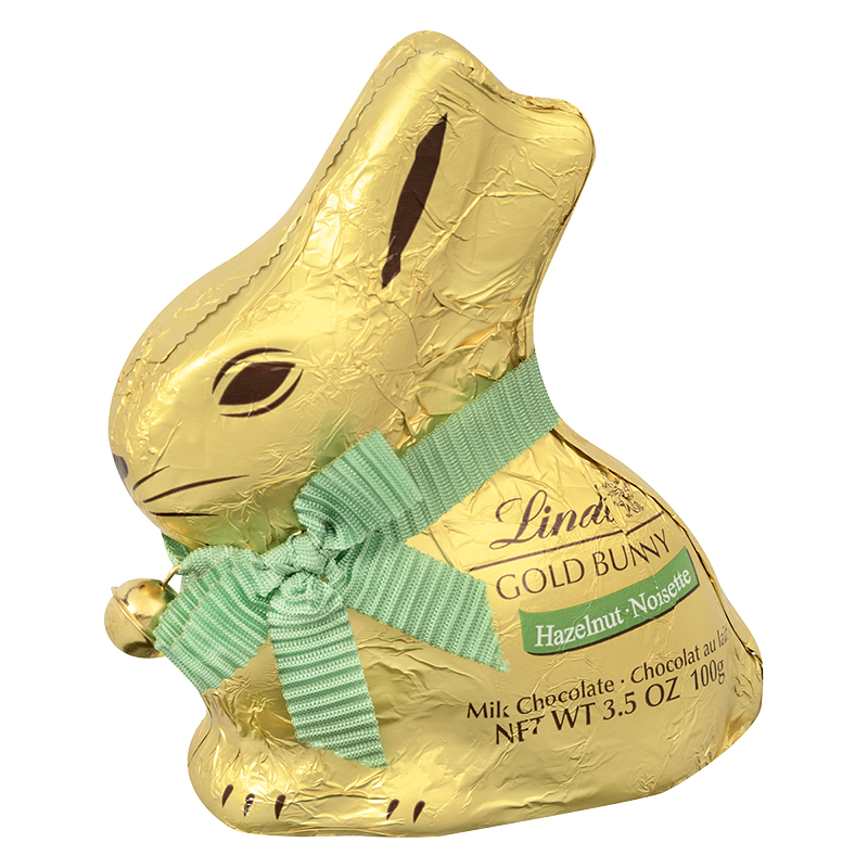LINDT BUNNY HAZELNUT 100G in Gold