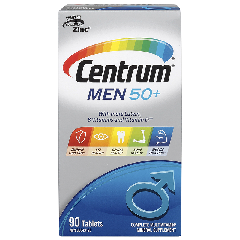 Centrum Men 50+ Multivitamin/Mineral Supplement - 90's