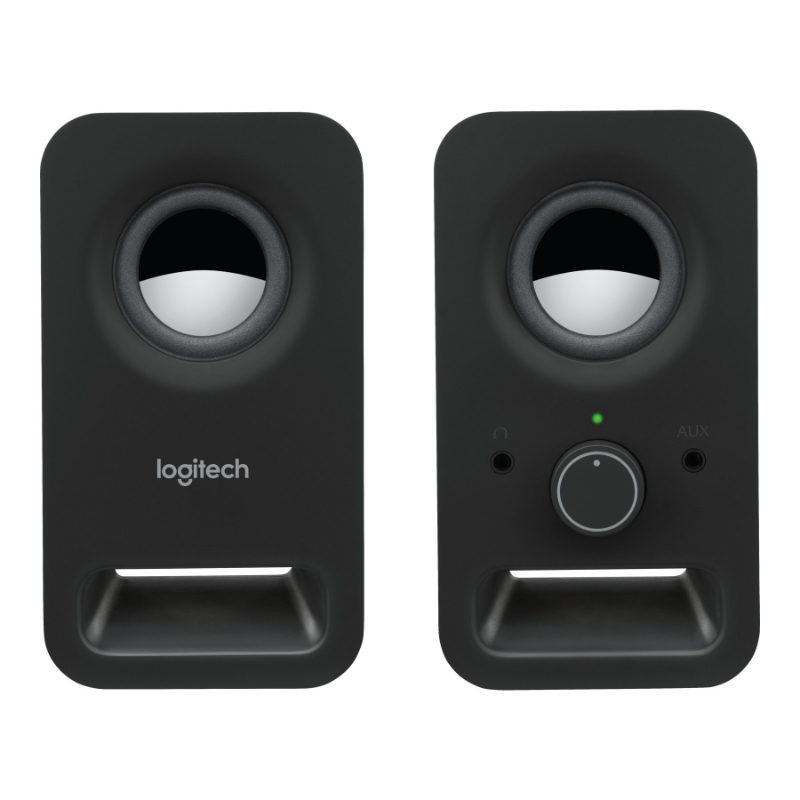LOGITECH Z150 2.0 SPEAKERS in Black Size 2 pack