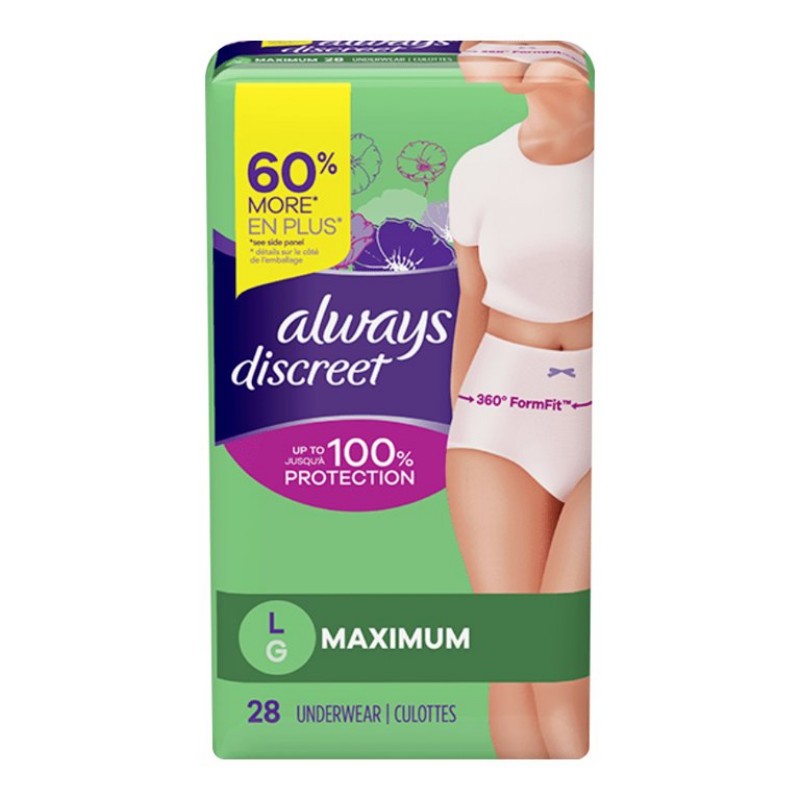 Always Discreet Maximum Protection Incontinence Underwear