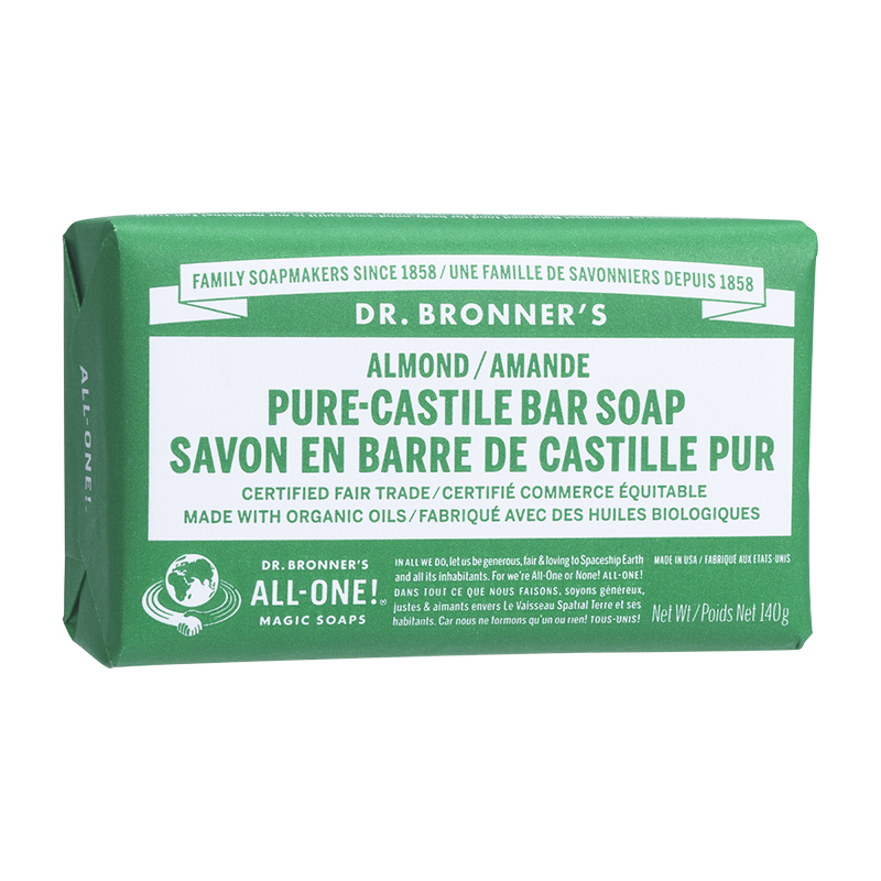 Dr. Bronner's Pure-Castile Bar Soap - Almond - 140g