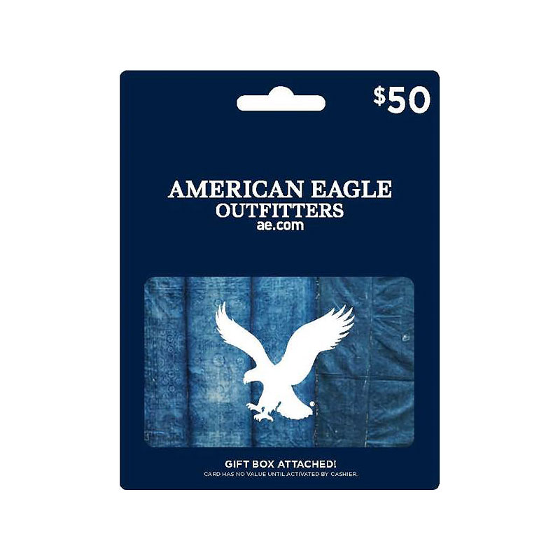 how much is on my american eagle gift card