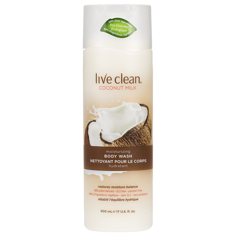 Live Clean Coconut Milk Moisturizing Body Wash - 500ml