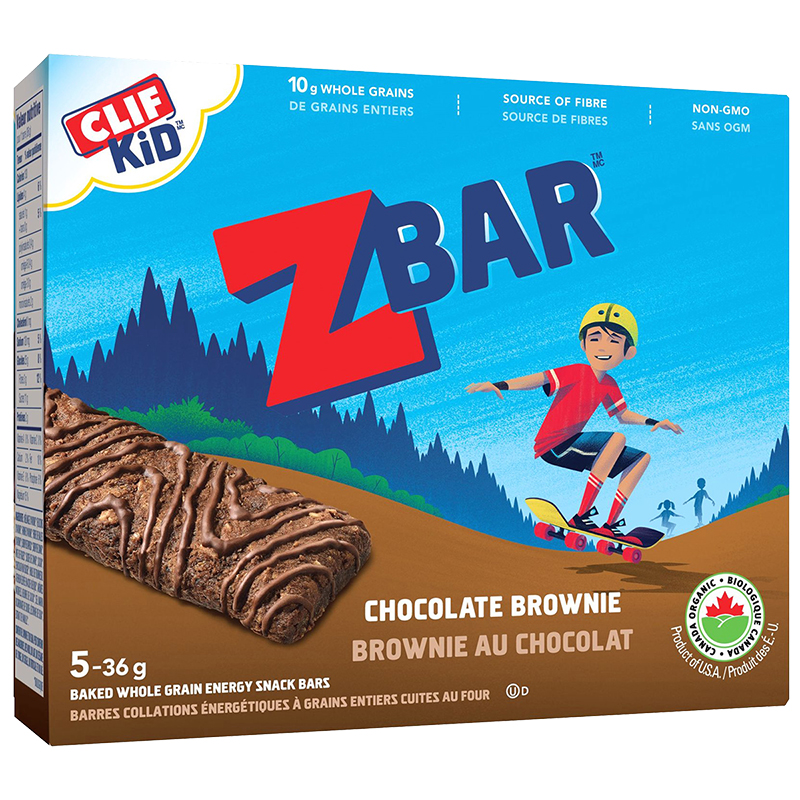 Clif Kid Organic Zbar - Chocolate Brownie - 5 x36g