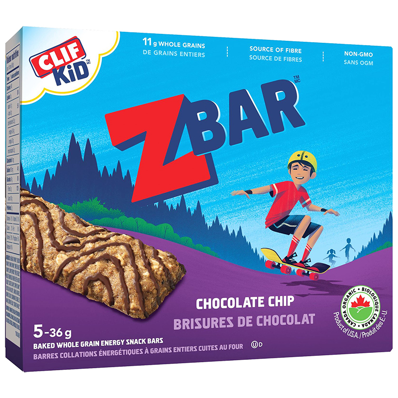 Clif Kid Organic Zbar - Chocolate Chip - 5 x 36g