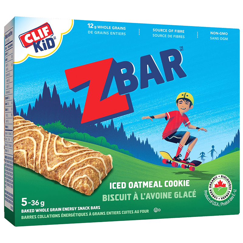Clif Kid Organic Zbar - Iced Oatmeal Cookie - 5 x 36g