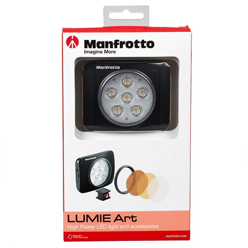 Flash LED Manfrotto Lumimuse 6 - 6 LEDs, Rendu Des Couleurs Excellent, Rechargeable USB, Avec Rotule Et Diffuseur