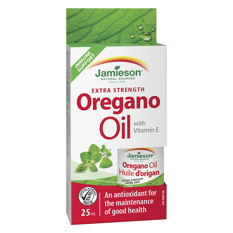 Jamieson Oregano Oil with Vitamin E - Extra Strength - 25ml
