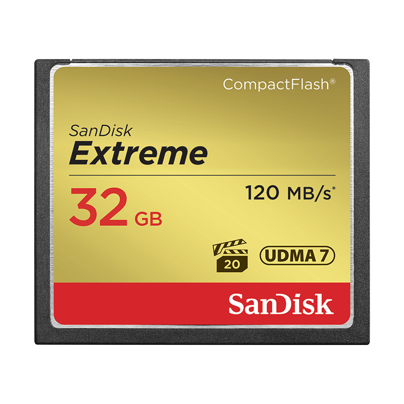 SanDisk Extreme 32GB CompactFlash Memory Card - SDCFXSB-032G-G46