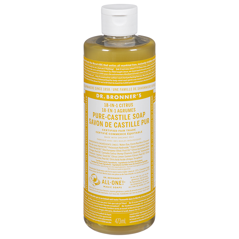 Dr. Bronner's 18-IN-1 Pure-Castile Liquid Soap - Citrus