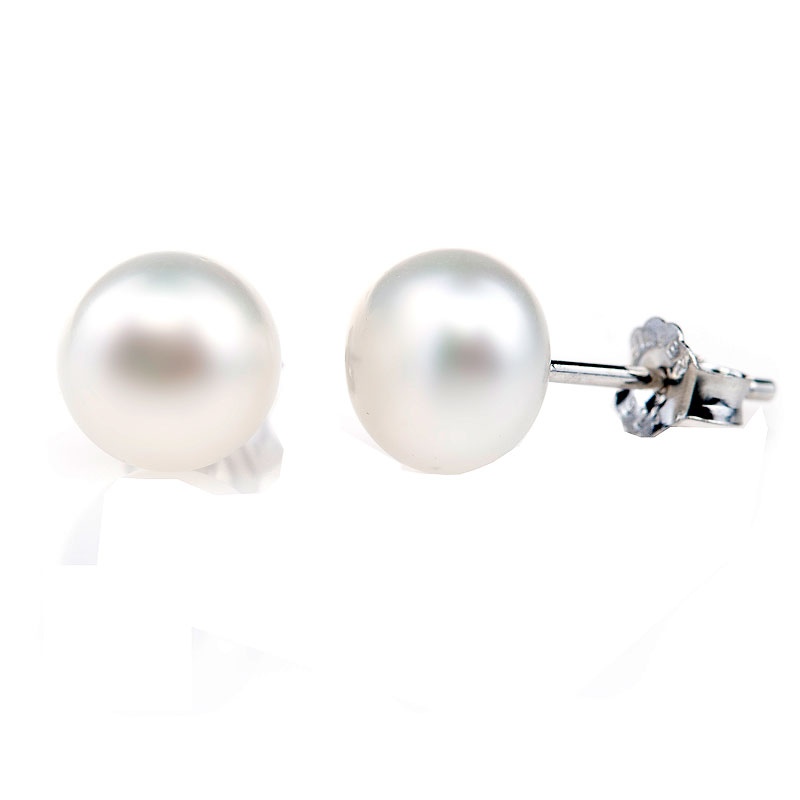 Sterling Pearl Stud Earring main image 1