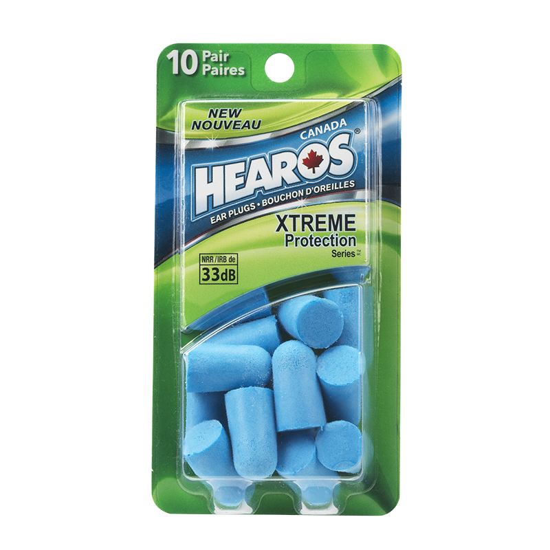 Hearos Extreme Protection Blue Ear Plugs - 10 Pair