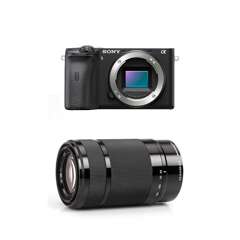 Sony Alpha A6100 Body with 55-210mm Lens PKG #56692