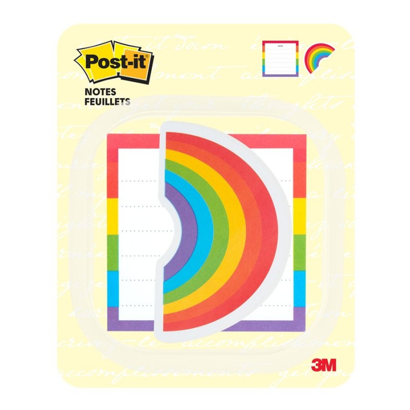 Post It Note Ribbon Post-it Notes Sticky Notes - Rainbow - 2 x 30 sheets