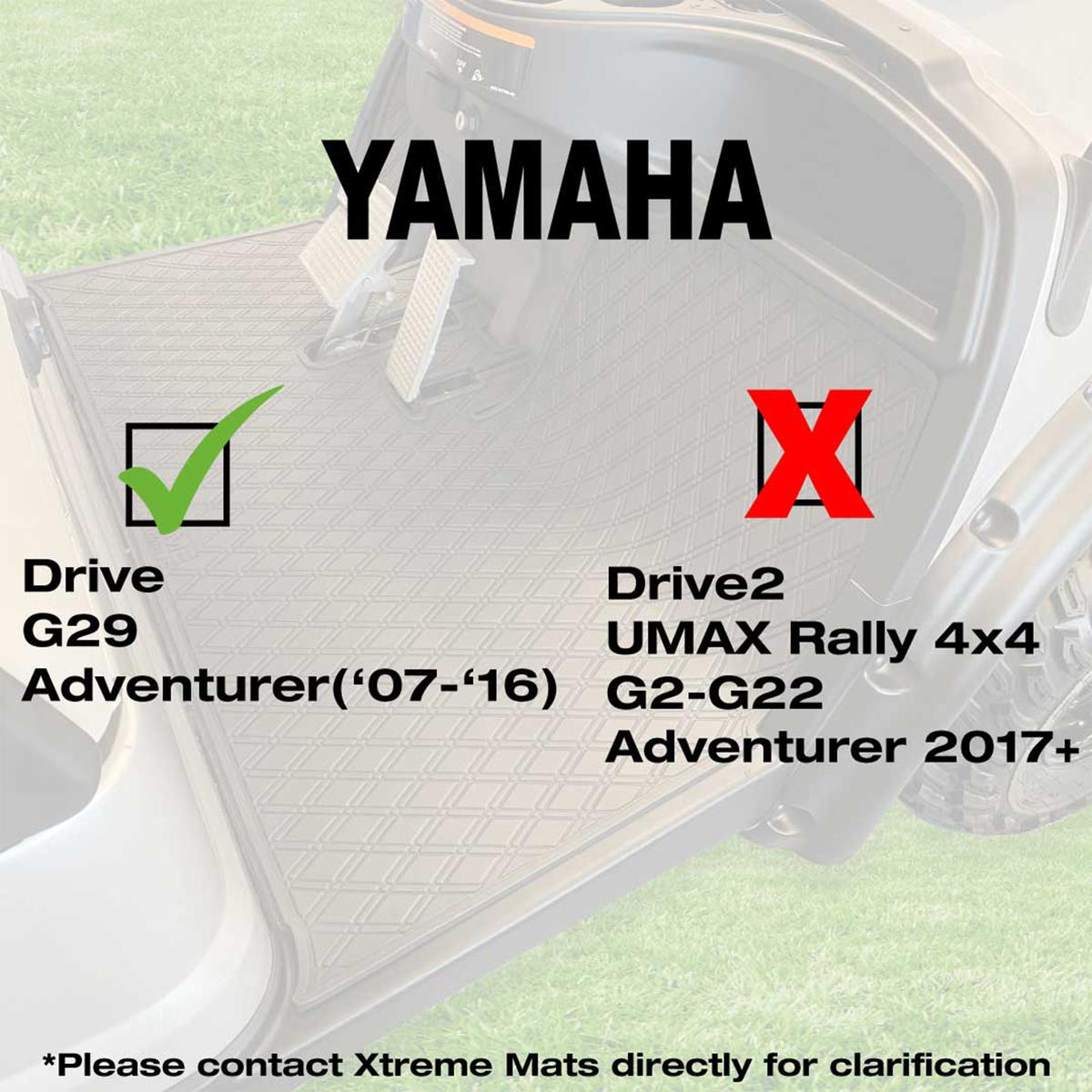 Xtreme Floor Mats for Yamaha Drive - All Black