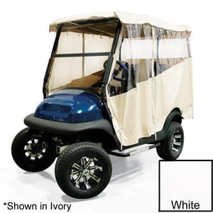 RedDot Club Car DS/Villager w/ 120&Prime; OEM Top White 3-Sided Over-the-Top Enclosure (Years 1982-1999)