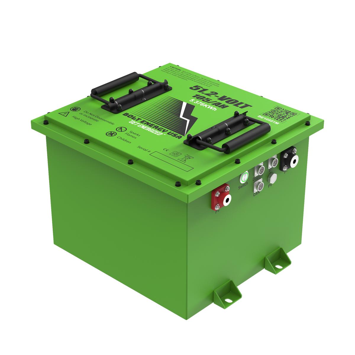 Bolt Energy 51V 105AH Square Standard Battery with CAN Adapter Kit for ICON (2017-2023)