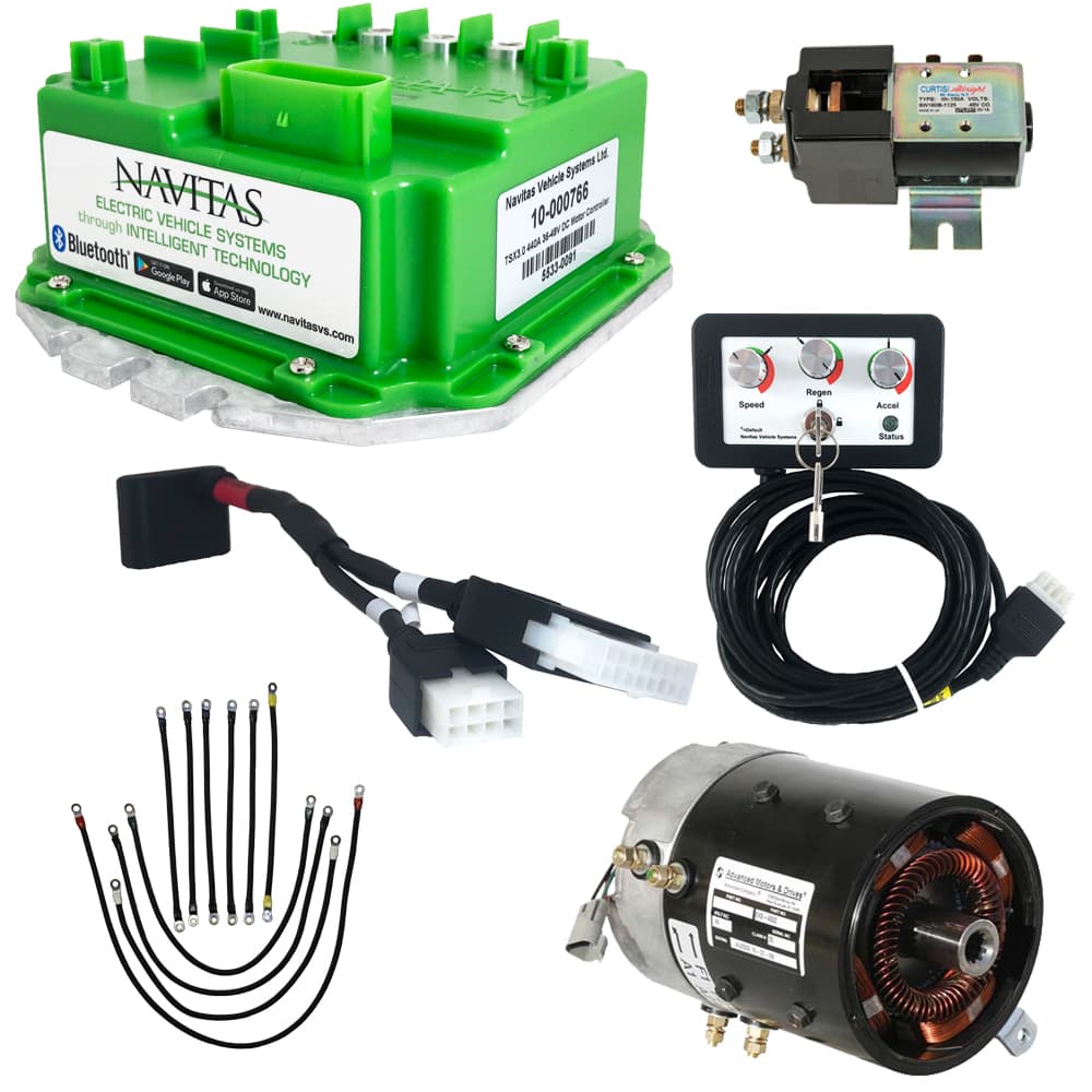 EZGO TXT DCS 48v - Navitas TSX 3.0 DC 5hp Motor and Controller Torque Package