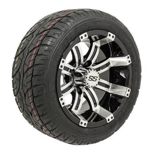 Set of (4) 12 inch GTW&reg; Tempest Wheels on Lo-Pro Street Tires