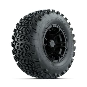 GTW Spyder Matte Black 10 in Wheels with 20x10-10 Duro Desert All Terrain Tires – Full Set