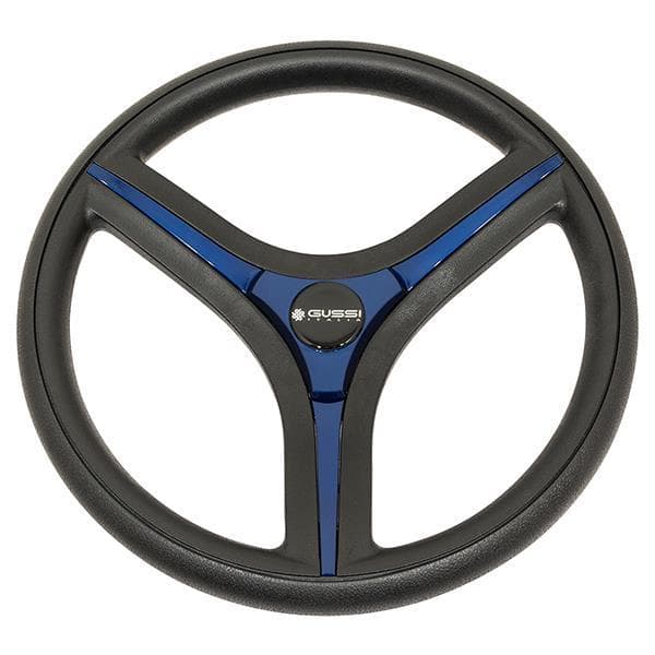 Gussi Italia&reg; Brenta Black/Blue Steering Wheel Club Car Precedent (Years 2004-Up)