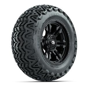 GTW® Shogun Gloss Black 14 in Wheels with 23x10-14 Predator All-Terrain Tires – Full Set
