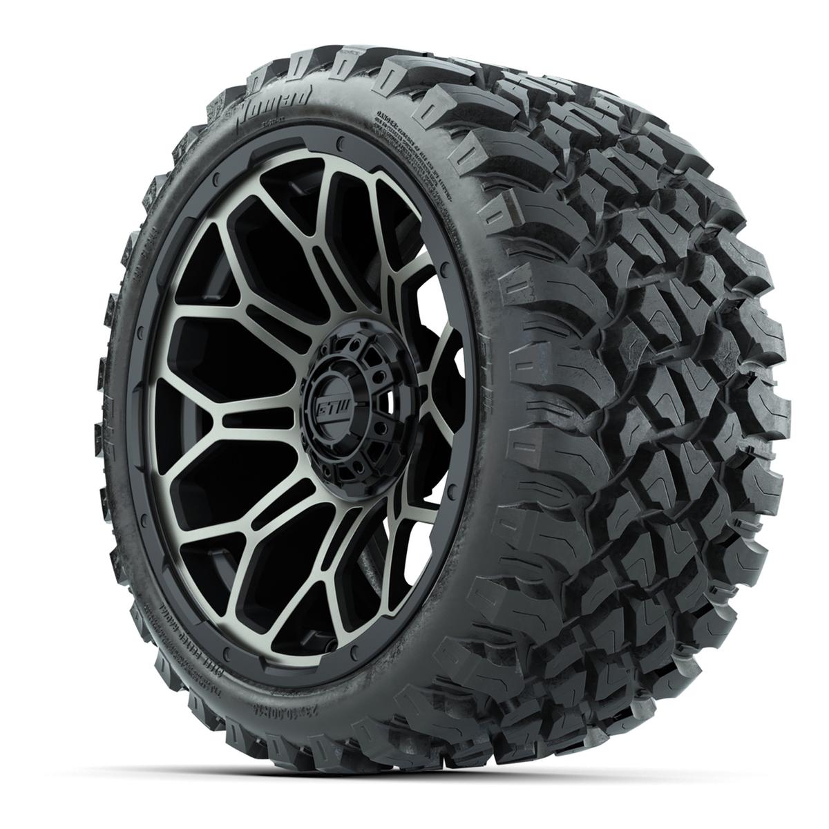 Set of (4) 15&Prime; GTW Bravo Bronze Wheels with 23x10-R15 Nomad All-Terrain Tires