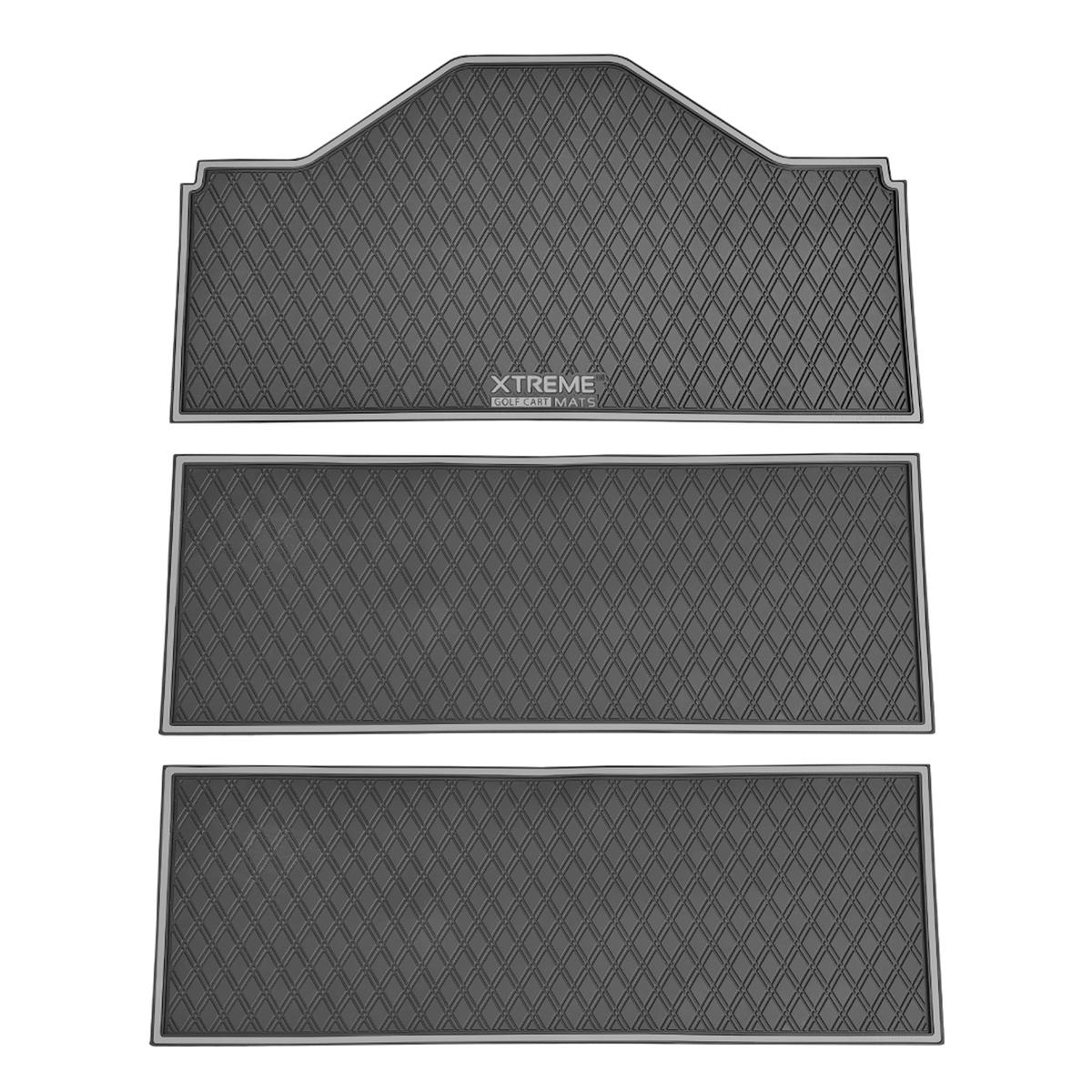 Xtreme Front & Two Middle Floor Mats for Evolution D5 Ranger & Maverick – Black/Grey