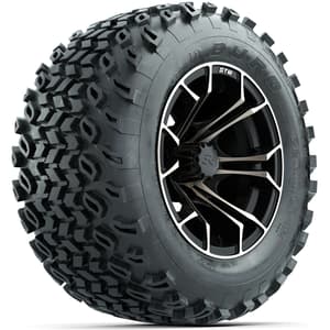 Set of (4) 12 in GTW Spyder Wheels with 22x11-12 Duro Desert All-Terrain Tires