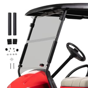 RedDot Club Car Precedent/Tempo/Onward 1/4&Prime; Folding Tinted Windshield (Years 2004-Up)