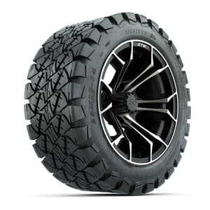 GTW Spyder Bronze/Matte Black 14 in Wheels with 22x10-14 GTW Timberwolf All-Terrain Tires – Full Set