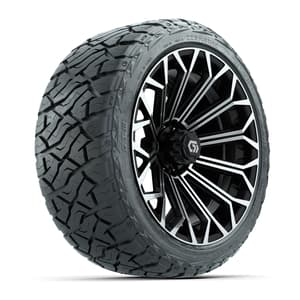 GTW&reg; Phantom Black/Machined 16 in Wheels with 225/40-R16 Maverick Hybrid Tires - Full Set