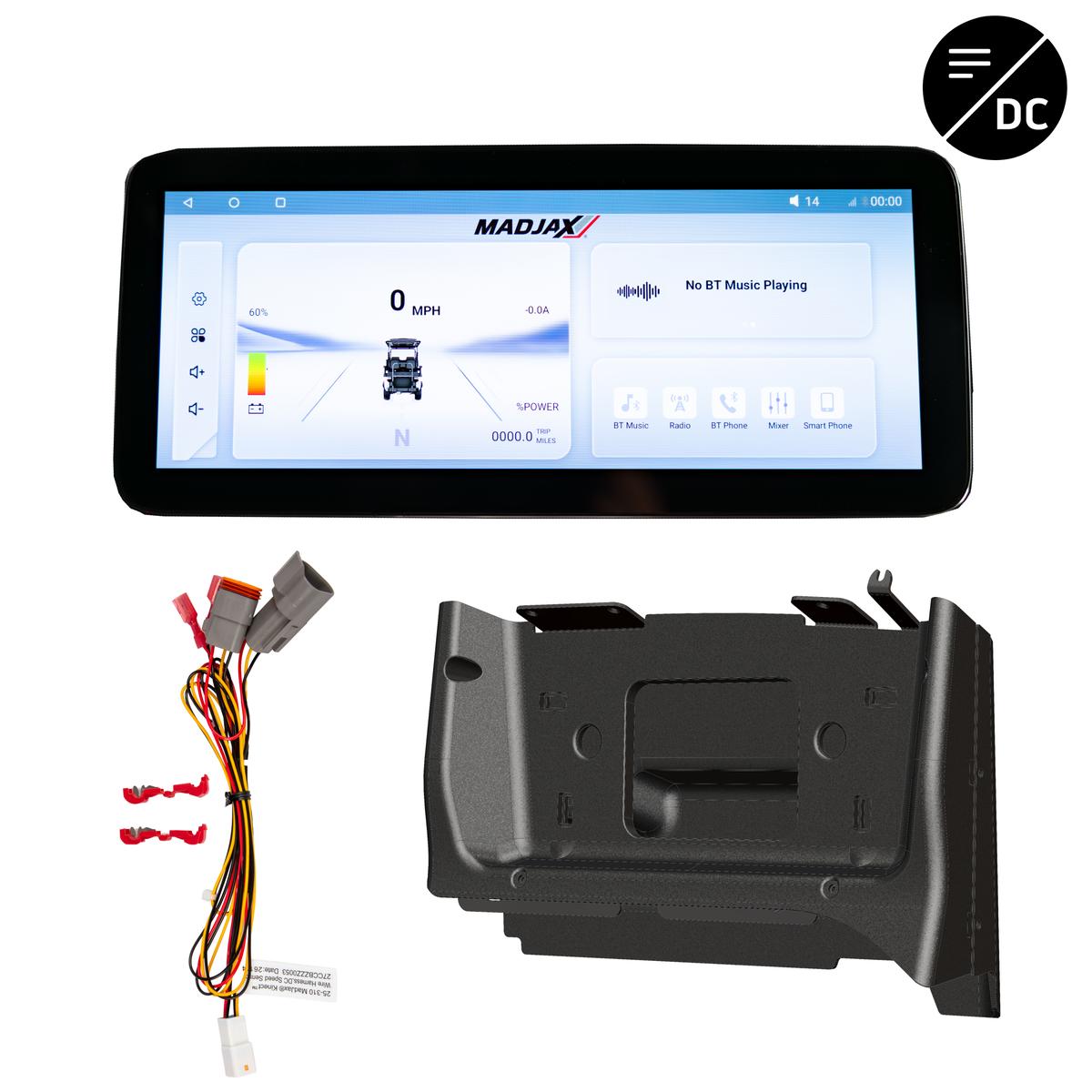 MadJax&reg; Kinect&trade; Display Screen Kit for D/C motor Club Car Precedent/Tempo/Onward with Lead Acid Battery Setup