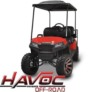 Yamaha G29/Drive HAVOC Off-Road Front Cowl Kit in Red (Years 2007-2016)