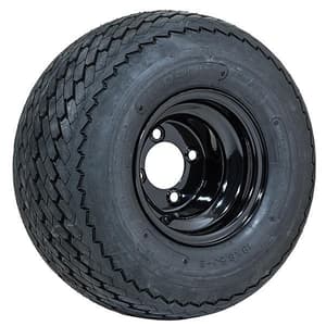 8” GTW&reg; Topspin Tire & Black Steel Wheel Assembly