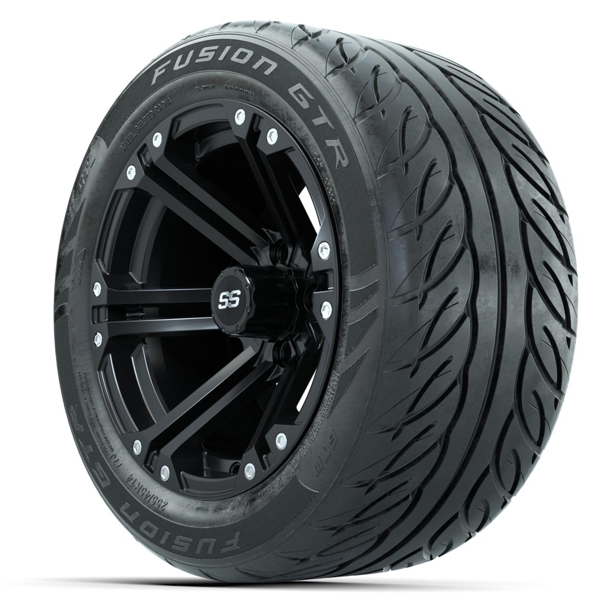 Set of (4) 14 in GTW Specter Wheels with 255/45-R14 Fusion GTR Street Tires