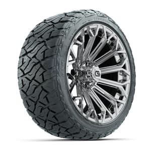GTW&reg; Phantom Chrome 16 in Wheels with 225/40-R16 Maverick Hybrid Tires - Full Set
