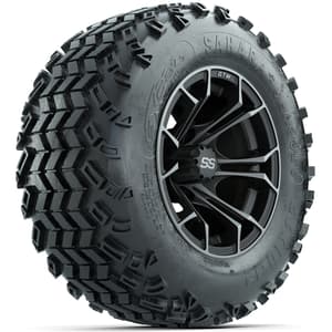 Set of (4) 12 in GTW Spyder Wheels with 23x10-12 Sahara Classic All-Terrain Tires