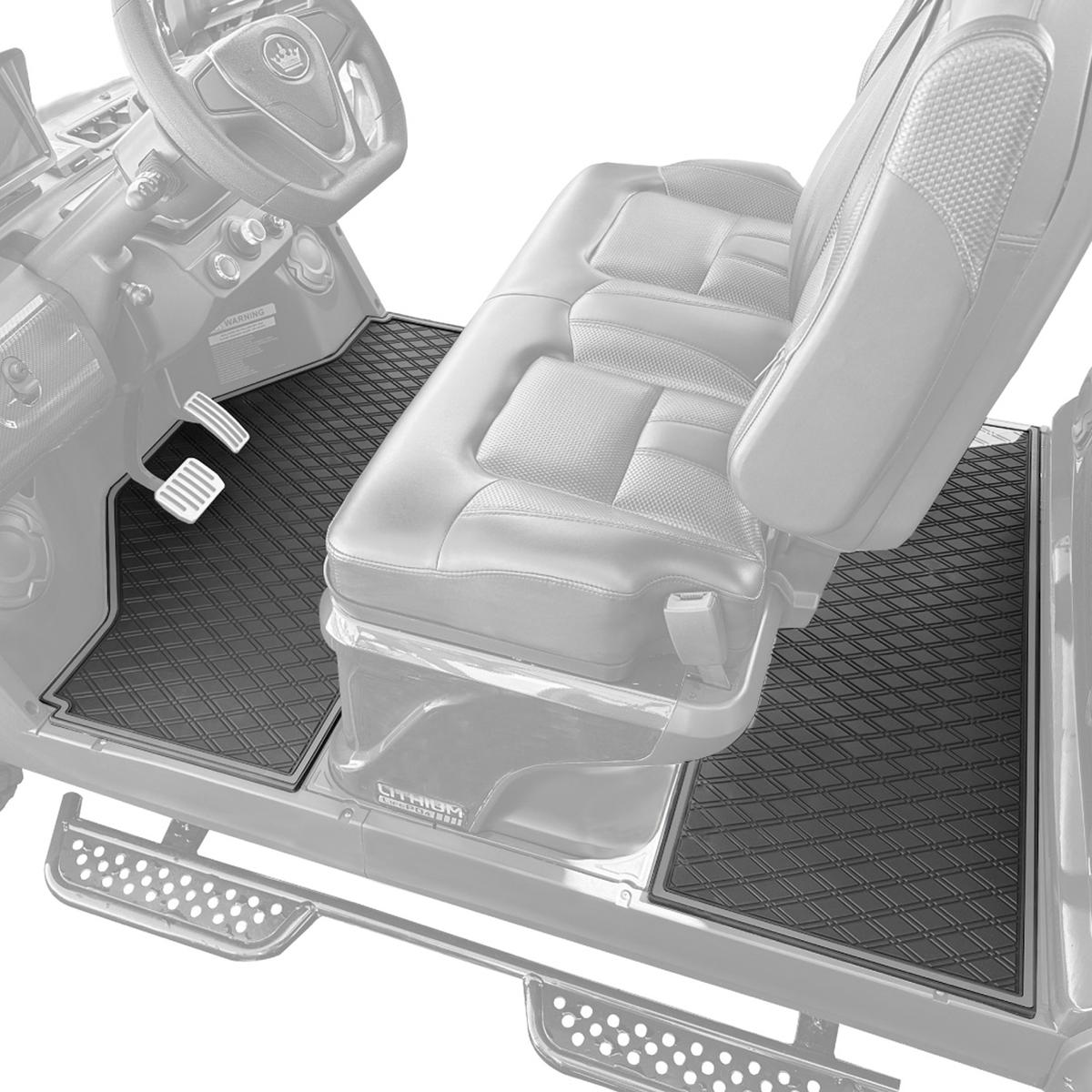 Xtreme Front & Two Middle Floor Mats for Evolution D5 Ranger & Maverick – Black/Grey