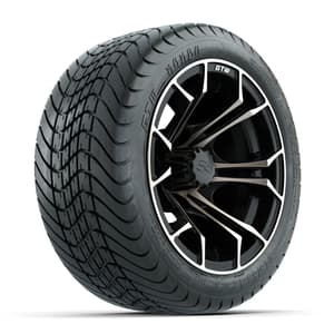GTW Spyder Bronze/Matte Black 12 in Wheels with 215/35-12 Mamba Street Tires – Full Set
