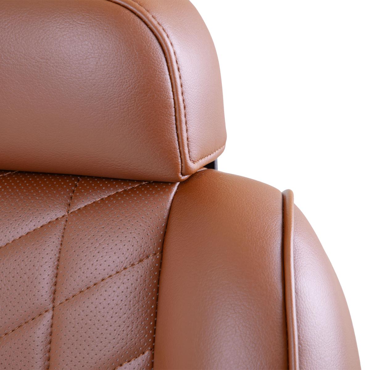 MadJax Aviator EZGO TXT/RXV & MadJax XSeries Coffee Front Seat Cushions with Thermaflex