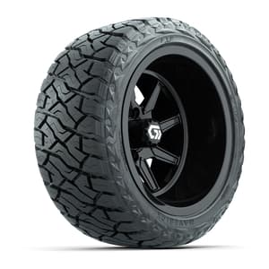 GTW&reg; Reaper Gloss Black 14 in Wheels with 23X10-R14 Maverick Steel Belted Radial All-Terrain Tires - Full Set